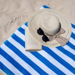 Toalla de Playa Turca Clásica de Alta Calidad, Personalizada, Libre de Arena, 100% Algodón Hipoalergénico, Sostenible, Comprimida, para Todas las Estaciones - Product Image 6