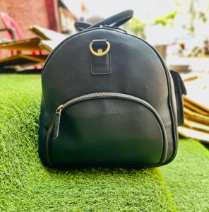 <b>Handmade</b> Leather Weekender Duffle Bag-Custom Size Zipper Closure High Quality Large Capacity Eco-Friendly <b>Clothes</b> - Product Image 4