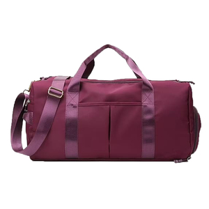 Bolsa de Gimnasio de Nailon Azul Marino de Alta Calidad con Correa Ajustable y Compartimento Interior para Uso Unisex - Product Image 3