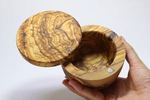 Wooden Salt <b>Jar</b> Decorative Wooden Salt Keeper with Lid Multipurpose Storage Container for Salt Sugar <b>Spices</b> Condiments - Product Image 4