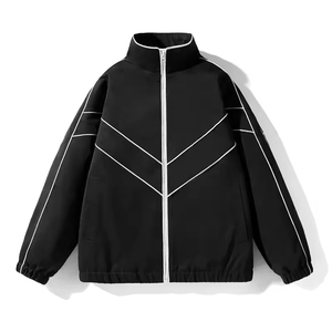 Custom Men's Vintage Waterproof <b>Windbreaker</b> Jacket Breathable Canvas Stand Collar Quick Dry Reversible <b>Beach</b> Style <b>Windbreaker</b> - Product Image 4