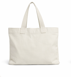 Sac fourre-tout en toile de coton écologique personnalisé, impression personnalisée, logo vierge, motif de dessin animé, fermeture à glissière, longue poignée COTTON FIELD - Product Image 4