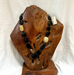 Collier en corne de buffle naturelle, tendance et personnalisé, pour enfants et femmes, idéal pour les fêtes. - Product Image 4