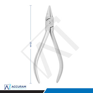Alicates de Ortodoncia Accuram Light Wire Plier, Alicates Dentales de Acero Inoxidable con Punta Serrada para Doblar Alambres, Instrumento Quirúrgico Manual con Certificación CE - Product Image 5