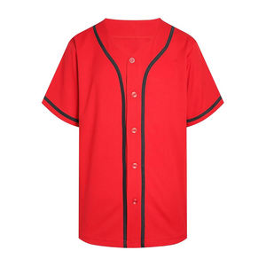 Camisetas de Béisbol de Material Ligero y Duradero, Mezcla de Poliéster, Corte de Manga Raglán para una Amplia Gama de Movimientos Atléticos - Product Image 1