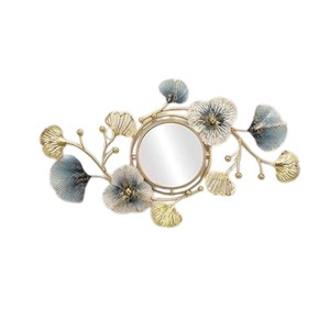 Nordic Style 3D Metal <b>Wall</b> <b>Decor</b> Gold and White Floral Iron <b>Wall</b> Sculpture Elegant Handmade Leaf <b>Wall</b> Art for Luxury Interior - Product Image 3