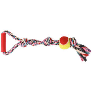 Cuerda de Juego con Pelota de Tenis de 50 cm con Asa para Perros, Juguete Interactivo - Product Image 2