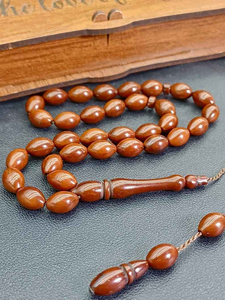Tasbih en bois écologique de haute qualité, perles polies, objet de collection artistique, décoration murale, prière islamique - Product Image 2