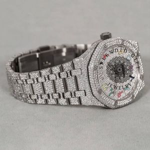 Splendid Gift Jewelry Diamond <b>Watch</b> <b>Case</b> 28mm Sapphire Crystal ETA Quartz Movement Moissanite Band Unisex Luxe Antique Style 10m - Product Image 2