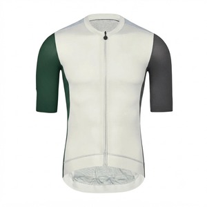 Maillot de cyclisme de haute qualité, respirant, à manches courtes, pour l'été, vente en gros, personnalisable, unisexe, 100% polyester, faible MOQ - Product Image 2