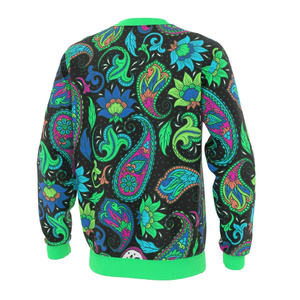 Sudadera de terciopelo personalizada de alta calidad para hombre, Jogger de cuello redondo de algodón con impresión Digital, felpa teñida lisa en blanco para invierno - Product Image 3