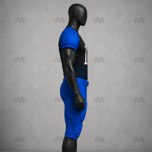 Vente en gros d'uniformes de football américain personnalisés par sublimation, 100% polyester, maillot d'entraînement pour jeunes et universitaires, fabricant OEM ODM - Product Image 4