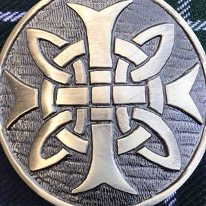 Hebilla de cinturón escocesa con diseño celta redondo y acabado antiguo, hebillas de cinturón con espiral celta, venta al por mayor de fábrica 2026 - Product Image 5