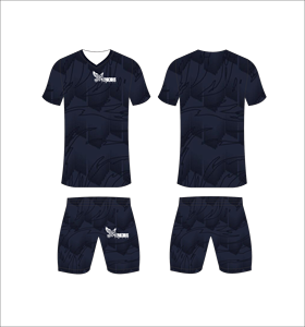 Ferocious <b>Men</b> <b>s</b> <b>V</b> <b>Neck</b> Soccer Jersey and Shorts Set Sublimated Print Polyester Moisture Wicking Athletic Wear All Seasons - Product Image 1
