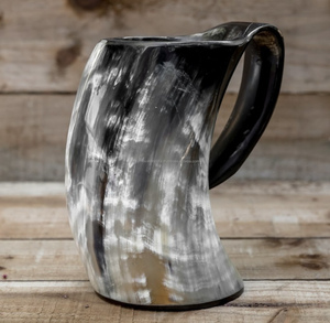 แก้วมักทรงแตรสำหรับดื่ม2024คริสต์มาสงานหัตถกรรมธรรมชาติสไตล์สัตว์ขัดเงา - Product Image 4