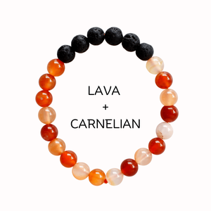 Premium Lava Stone Diffuser Carnelian <b>Bracelet</b> <b>Healing</b> Energy Stress Relief Fashion - Product Image 1