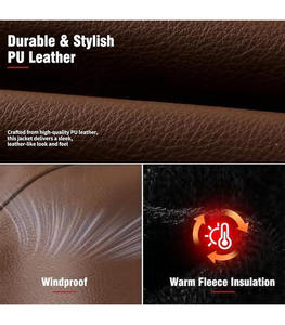 เสื้อแจ็คเก็ตหนังเทียมสีดำเรียบหรูสำหรับผู้หญิง ทรงพัฟเฟอร์ ปิดกระดุมเม็ดเดียว ผสมผสานลุคไบค์เกอร์สุดเท่ ให้ความสบายแบบลำลอง - Product Image 4