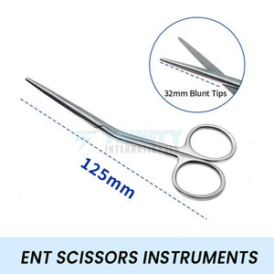 Ciseaux ORL médicaux modernes à surface polie pour une coupe nette, ciseaux ORL de taille pratique, en vente - Product Image 4