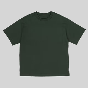 OEM High Quality Men Heavyweight 100% Cotton Oversized Unisex Plain Blank Drop Shoulder Boxy <b>Tshirt</b> Women Tees Manufacturer - Product Image 1