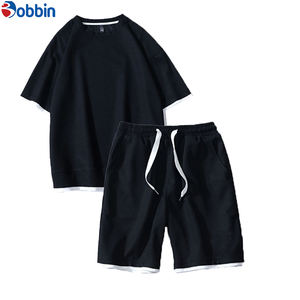 ชุดลำลองสไตล์สตรีทแฟชั่นสำหรับฤดูร้อน ระบายอากาศได้ดี พิมพ์ลาย 3 มิติ เสื้อยืดโอเวอร์ไซส์ กางเกงขาสั้น ใส่สบายได้ทั้งชายและหญิง - Product Image 1