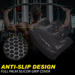Gants de musculation robustes avec impression silicone sur la paume pour une protection et une adhérence optimales lors des entraînements de musculation intensifs - Product Image 4