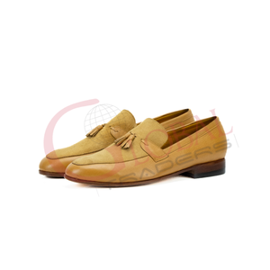 Chaussures habillées pour hommes en cuir véritable, fabriquées à la main, élégantes et de luxe, prix d'usine, vente en gros - Product Image 1
