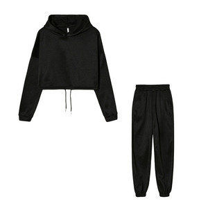 Conjuntos Deportivos de Invierno para Mujer con Logotipo Personalizado, Estampados, 2 en 1, 100% Algodón, para Gimnasio, Deportes y Jogging - Product Image 4