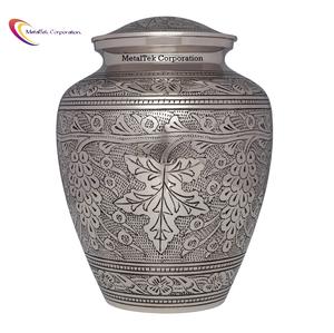 โกศบรรจุอัฐิแบบใหม่ ดีไซน์ทันสมัย ทำจากอะลูมิเนียมแข็งแรง ผลิตด้วยมือทั้งหมด สำหรับบรรจุอัฐิมนุษย์และสัตว์เลี้ยง โกศโลหะสำหรับเผาศพผู้ใหญ่ โกศที่ระลึกสำหรับเก็บอัฐิ - Product Image 1