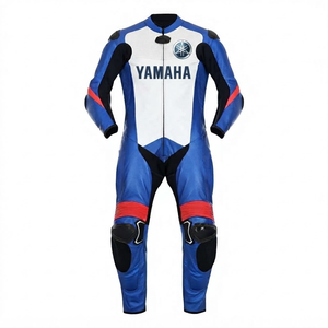Herren Ramaha MotoCP Rindsleder/Känguruleder Professioneller Motorrad-Rennanzug Einteiler/Schutzanzug/Sicherheitsausrüstung - Product Image 1