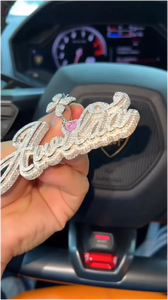 Colgante Personalizado con Nombre en Moissanita VVS, Chapado en Oro sobre Plata 925, Joyería Hip Hop - Product Image 5