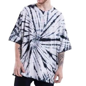 Plus Size Men's Batik Tie Dye Summer Breathable Oversized T-<b>Shirt</b> 100% Cotton Short Sleeve Crew Neck Casual Front Logo Top - Product Image 2