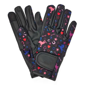 Gants d'équitation classiques en gros pour hommes, femmes et enfants, en PU imperméable pour les sports de plein air - Product Image 3