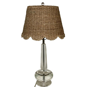 Natural Retro Handwoven Rattan Lamp <b>Shade</b> Irregular Shape Scalloped Edge Indoor Hanging Decor Handmade From Vietnam - Product Image 2