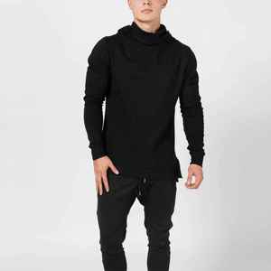 OEM Custom Logo Blank Plain Muscle Gym <b>Hoodies</b> Men Sports Wear Compression Slim Fitted Pullover <b>Workout</b> <b>Hoodies</b> - Product Image 2