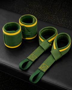 Unisex Green Neoprene Lightweight Eco-Friendly Wrist <b>Support</b> Straps Adjustable Hook Loop Non-Slip Weight Lifting Strength - Product Image 1
