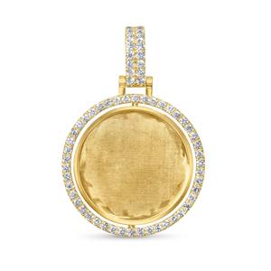 Pendentifs photo personnalisés VVS en or massif 10K_14K plaqué or, sertis de diamants brillants certifiés GIA, pour rappeurs hip-hop - Product Image 2