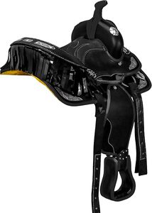 Silla de Doma para Caballo con Asiento Seguro, Silla de Montar de Cuero Puro de Alta Calidad para Equitación, Transpirable - Product Image 6