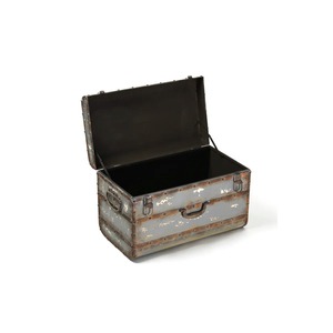 Historic Inspired Metal <b>Storage</b> Trunk Perfect For Collectibles Travel Memories And Home Essentials <b>Storage</b> <b>Bin</b> From India - Product Image 3