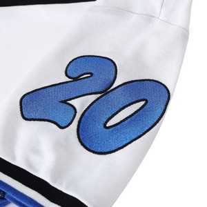 Polo Zeta Phi Beta Black Premium 20, broderie bleue et blanche, lettres grecques, polo pour femme, coupe élégante - Product Image 6