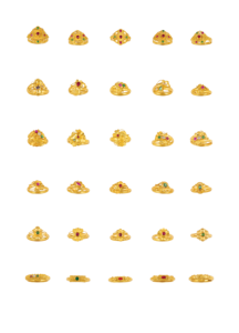 Anillos de Oro Sólido de 22K |   Anillos de Oro con Sello 916 de Diseño Tradicional y Moderno para Uso Diario, Regalos, Bodas, Cumpleaños y Aniversarios - Product Image 2