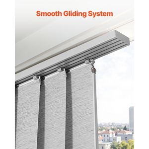 Tende a Pannello Verticali Regolabili Estendibili da 45,8 a 86 Pollici di Larghezza, Tagliabili, Tende a Pannello da 96 Pollici di Altezza, Persiane Personalizzabili - Product Image 5