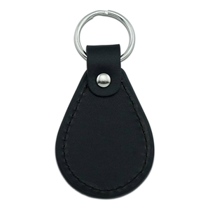 Porte-clés élégant en cuir multifonctionnel, porte-clés en forme de bouteille gaufré, pendentif de sac, porte-clés en cuir véritable pour femmes - Product Image 1