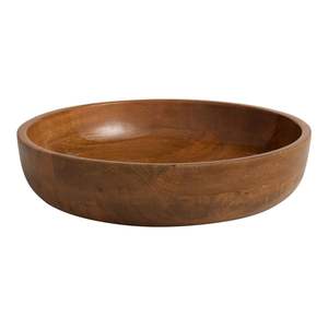 Tazón de Madera Sostenible al por Mayor con Impresión Personalizada y Revestimiento Esmaltado, Tazón para Servir Ensaladas de Madera de Mango de Grado Alimenticio, Utensilios de Cocina Decorativos de Madera - Product Image 3