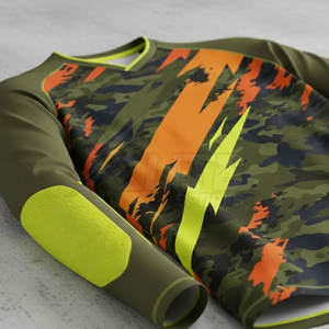 Camiseta de Portero de Fútbol de Manga Larga, Corte Clásico, Talla Grande, Absorbe la Humedad, Ropa Deportiva Resistente para Porteros, para Entrenamiento - Product Image 5