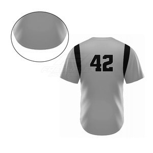 Vente d'usine, prix bas, logo personnalisé, design respirant, maillot de baseball à manches courtes unisexe, haute qualité, vente en gros - Product Image 6