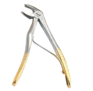Nouvel Arrivage : Forceps d'Extraction Dentaire Manuel Plaqué Or, Porte-Aiguille pour Enfants, Instruments Médicaux Chirurgicaux - Product Image 1