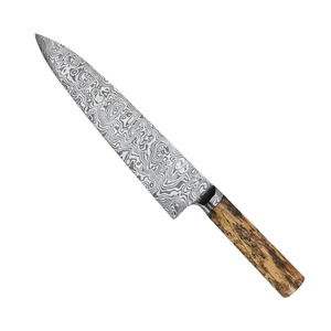 Couteau de cuisine en acier inoxydable polyvalent de haute qualité avec manche en bois pour cuisiner et servir un cadeau de Noël pour maman - Product Image 1