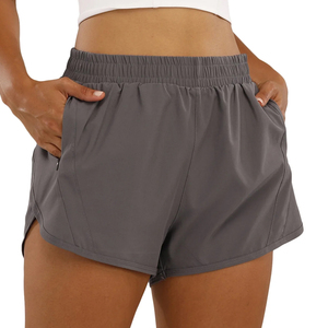 Con el Mejor Precio, Cómodos, con el Diseño Más Nuevo, Pantalones Cortos Deportivos de Secado Rápido para Mujer, Pantalones Cortos Deportivos de Cintura Alta de Doble Capa para Mujer - Product Image 1
