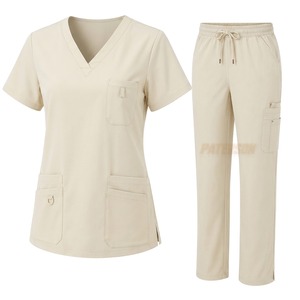 Tenues d'infirmière en gros : Blouse et pantalon personnalisés en polycoton, vêtements de travail pour le personnel médical, fournisseur en gros, vêtements sous marque privée - Product Image 4