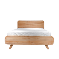 Base de Cama de Teca Sólida para Dormitorio, Restaurante, Hotel, Villa, Resort, Cafetería, Mobiliario Comercial para Hostelería, Venta al por Mayor